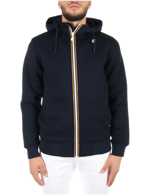 FELPA FULL ZIP CON CAPPUCCIO
