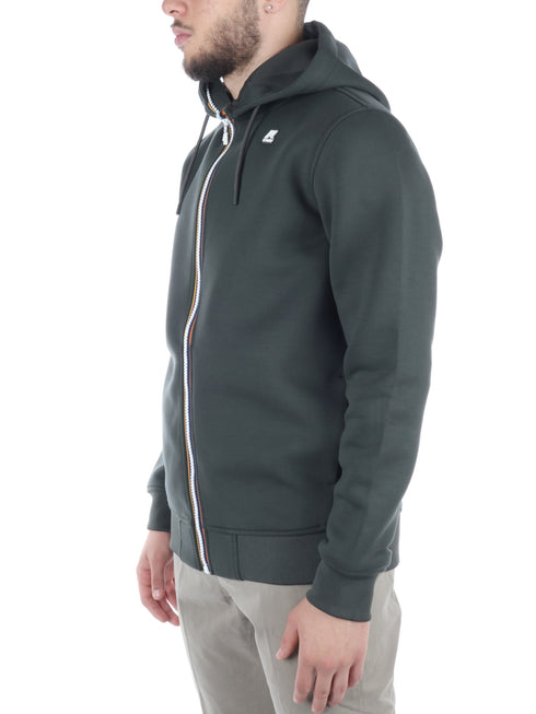 FELPA FULL ZIP CON CAPPUCCIO