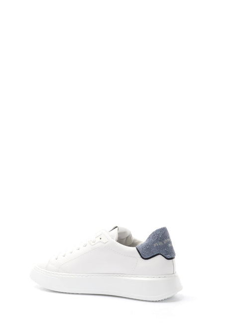 SNEAKERS IN PELLE PHILIPPE MODEL TEMPLE LOW MAN