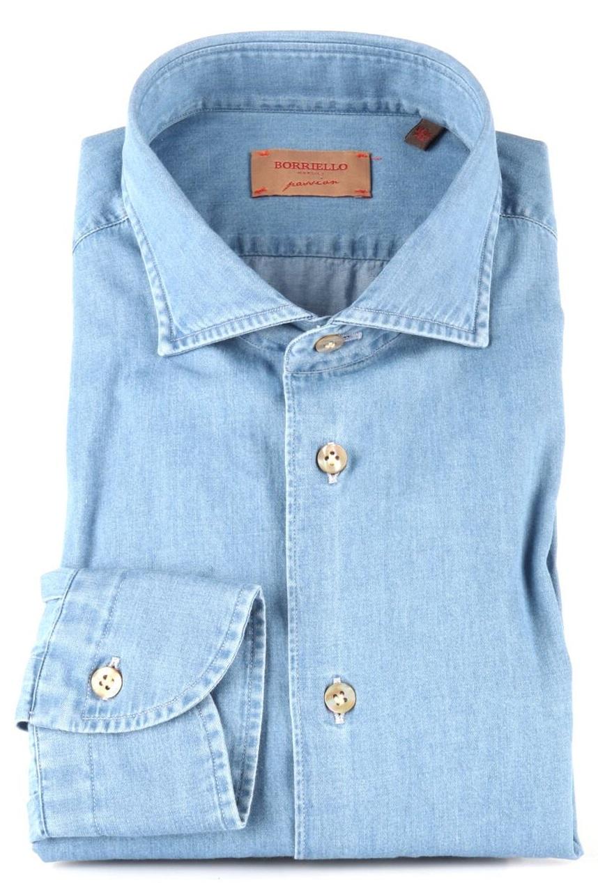 CAMICIA DENIM BORRIELLO IN COTONE SergioD