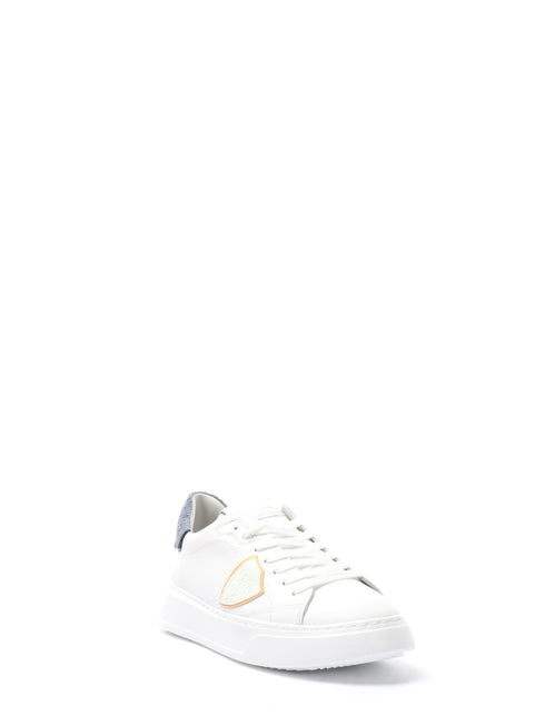 SNEAKERS IN PELLE PHILIPPE MODEL TEMPLE LOW MAN