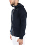 FELPA FULL ZIP CON CAPPUCCIO
